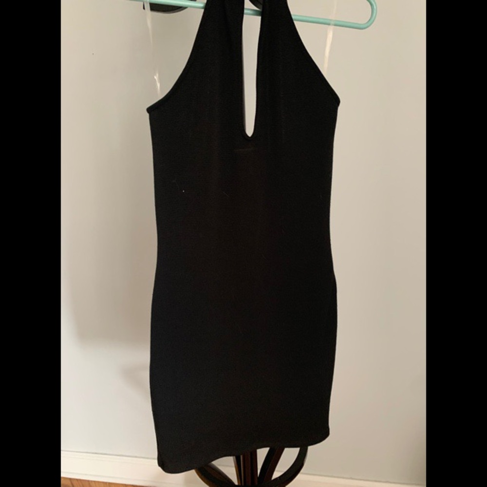 Akira Black Keyhole Dress